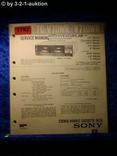 Sony Service Manual TC V70WR / V710WR Cassette Deck (#1782)
