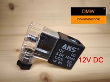 12V DC Magnetspule für Pneumatik Ventile Spule und Stecker für Magnetventil NEU