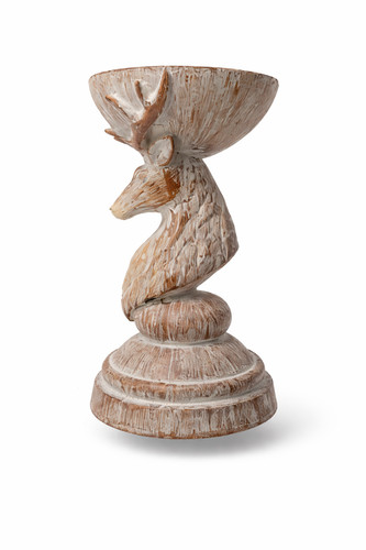 Hirsch kerzenhalter 5cm - kerzenhalter, 17,5cm