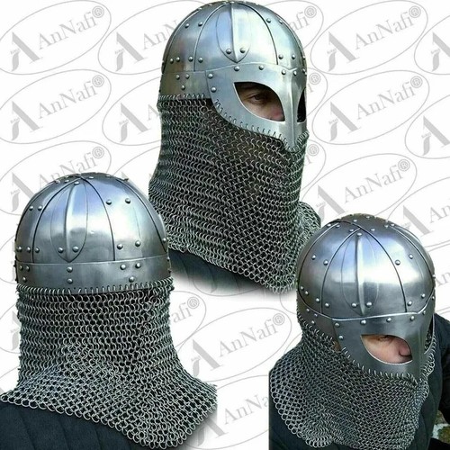 Wikinger helm mit kettenhemd - wikinger,