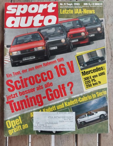 Sport auto 1985 - auto, 09/1985