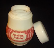 RÜDESHEIMER FRÜCHTETOPF Edle Früchte in Asbach Uralt Dose Marmelade GUTER ZUSTAN