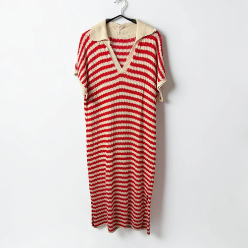Sommerliches strickkleid mit - sommerliches,