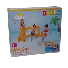 Intex Aufblasbares Wasserballspiel Tor Fußball Wasserball 124x84x76cm Pool Game✅