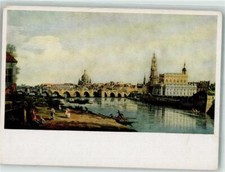 39934663 - 8000 Dresden sign. Canaletto Augustusbruecke Hofkirche und