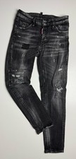 DSQUARED2, Jeans , Größe 36, Schwarz, Destroyed, Logo, Skinny, Neuwertig