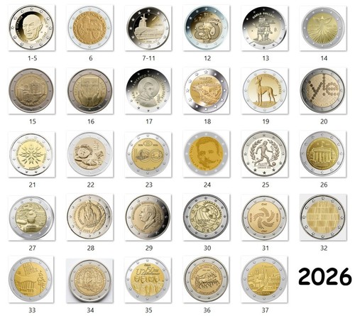 Euro 2026 gedenkmünze - 2,