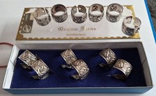 12 Silber Serviettenringe