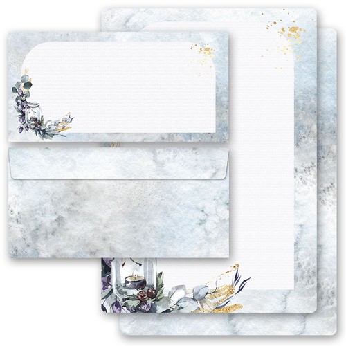 Briefpapier set windlicht - set,