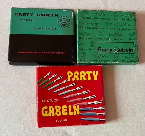 Vintage 12 cocktailgabeln - x,
