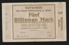 MILTENBERG  Stadt  5 Billionen