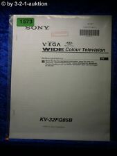 Sony Bedienungsanleitung KV 32FQ85B Color TV  (#1573)