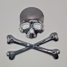 Totenkopf Emblem Aufkleber 3D