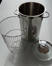 WMF Spargeltopf mit Drahteinsatz u. Glasdeckel Edelstahl 18/10 - Nicht Induktiv