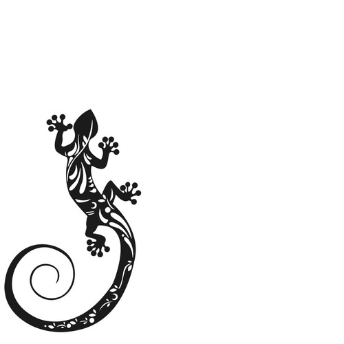 Gecko wanddekoration zum - gecko,