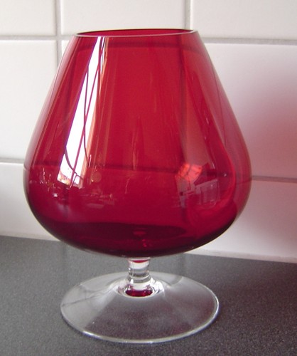 Vintage deko glas cognacglas - deko,