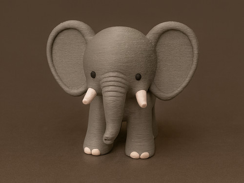 Niedlicher chibi elefant - niedlicher, figur