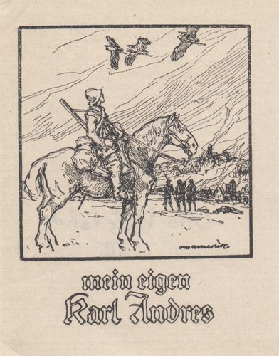 Exlibris bookplate klischee - bookplate,