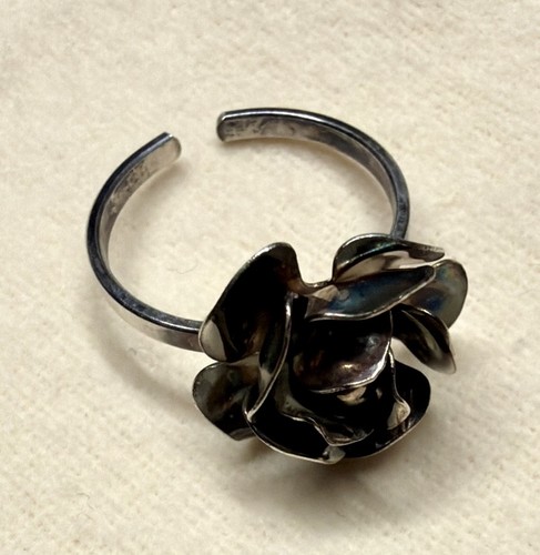 Vintage 835er silber ring - vintage, rose