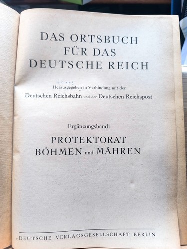 1942 das ortsbuch - das, für