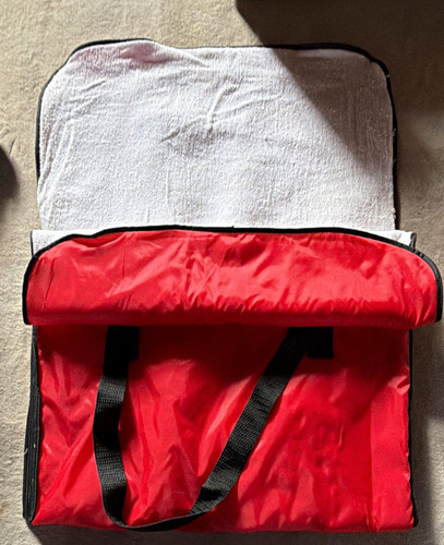 Skitasche nylon rot schwarz - skitasche, rot/schwarz