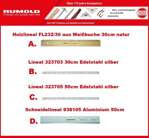 Rumold lineal holzlineal - lineal,