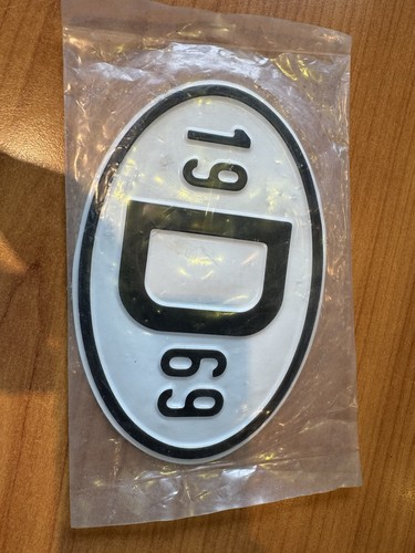 Oldtimer schild aluminium - d-schild,