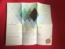 Rolex Zertifikat Garantie für Ein Z Serie Datejust Pearlmaster 80298