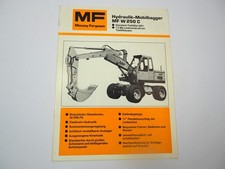 Massey Ferguson MF W250C Mobilbagger 1970/80er J. Prospekt mit techn. Daten