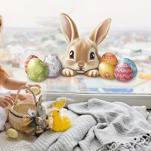 Fensterbild osterhase mit - fensterbild,