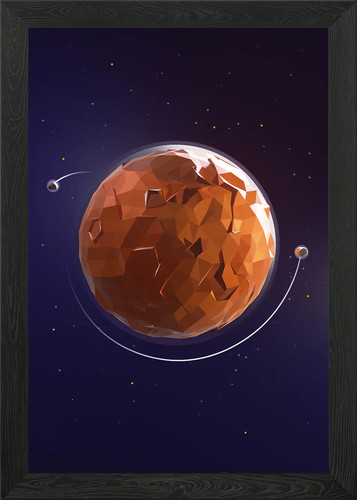 Mars low poly - mars,