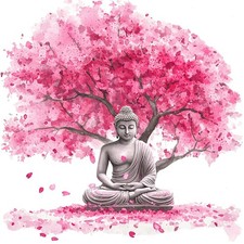 4x Sticker Buddha Car Sticker