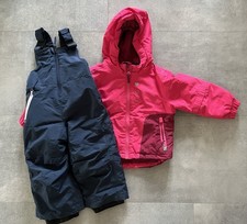 Ski Kombi Set, Schnee, Jacke und Hose, Größe 86/92, Rosa/Blau, Mädchen, Lidl