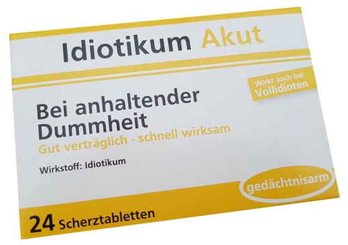 Idiotikum akut - idiotikum,