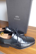 TOP Herren Schuhe - von HAMLET - Leder glänzend - schwarz - Gr. 41 / 7 - in OVP*