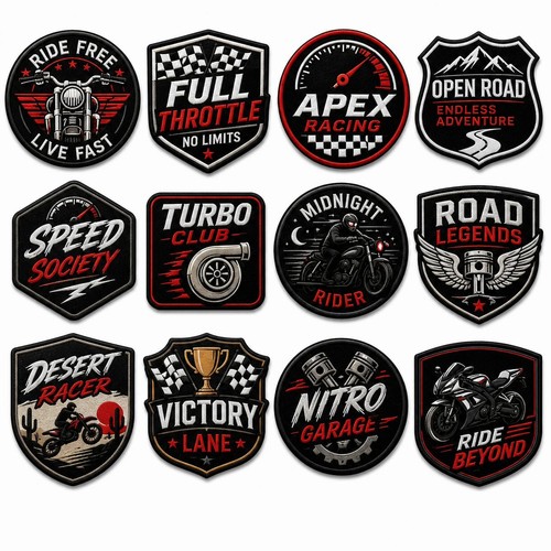 Motorrad rennen dtf patch - motorrad,