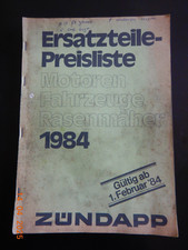 Ersatzteile Preisliste