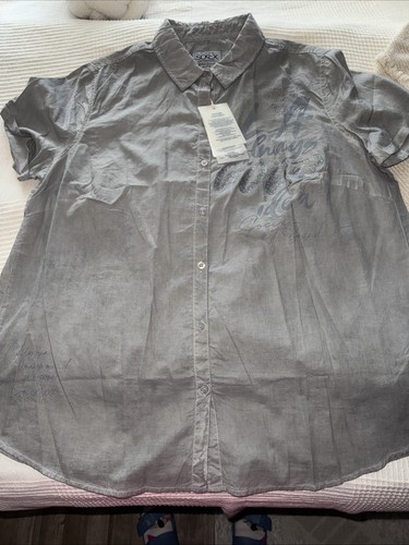 Soccx damen bluse - damen, grau!