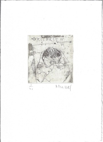 Horst hussel exlibris - exlibris, w