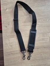 verstellbarer Taschengurt Schultergurt Schulterriemen  Karabiner schwarz 