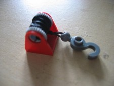 Lego Ritter Piraten City -  Seilwinde 2584 rot  mit ca. 40 cm Schnur und Haken