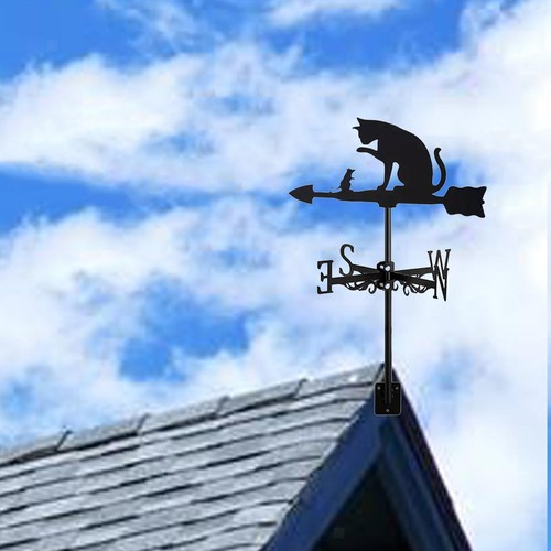 Wetterfahne mit katzenmotiv - wetterfahne,