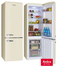 Retro Kühl-Gefrierkombination Amica KGCR Beige 244L automat. Abtauen. B-WARE!