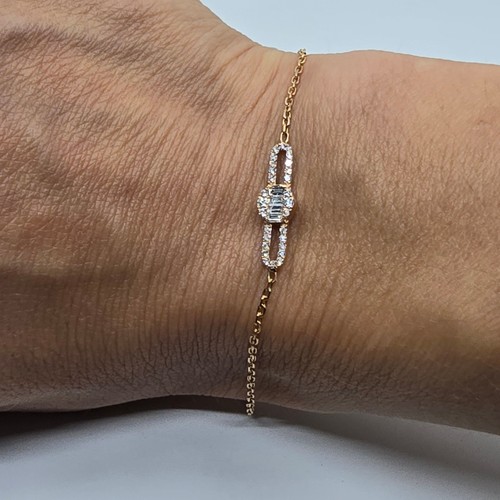 Rosegold 750 armband mit - 750,