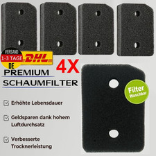 4x Filter für Miele T1 Trockner 9164761 Schwammfilter Wärmepumpentrockner Filter