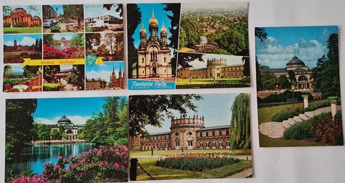 Postkarten lot wiesbaden - lot, x