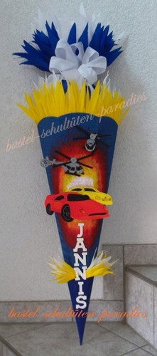 Schultüten bastelset autos - schultüten,