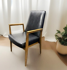 1 von 6 ORIGINAL Thonet Stuhl/ Sessel Midcentury Büro Esszimmer Art Deco Leder