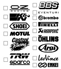 Motorsport Sponsoren Aufkleber Racing Set Brembo für Motorrad Auto Boot