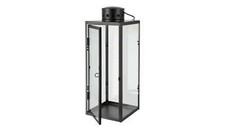 Laterne schwarz glas - 13,5cm, b